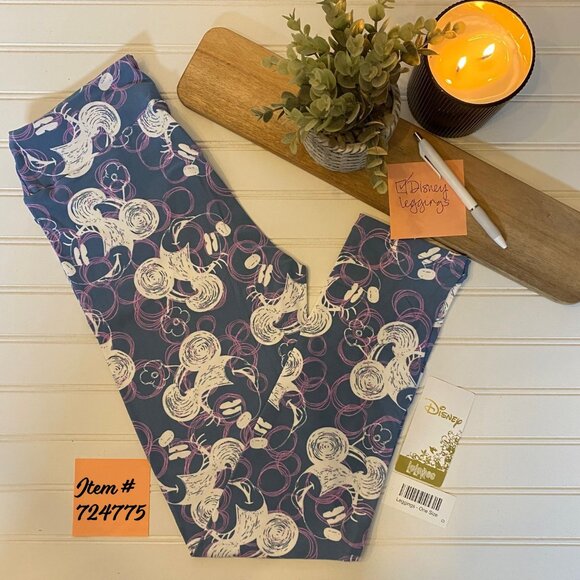 LuLaRoe Disney Minnie Mouse O/S Leggings - Picture 1 of 2